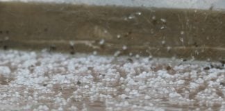 Ejemplo de los granizos caídos en Guadalajara el 8 de mayo de 2025. (Foto: La Crónic@)